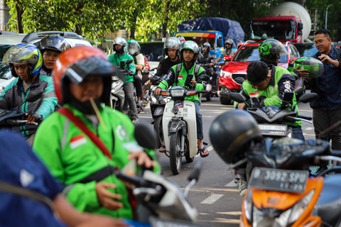 Foto: Aktivitas Ojek Online di Tengah Isu Kenaikan Tarif