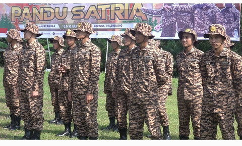 Foto: 100 Siswa di Sumsel Jalani Retret Laskar Satria Pandu