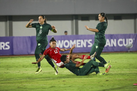 Foto: Timnas Wanita Indonesia Dihantam Pakistan pada Piala Asia Wanita 2026