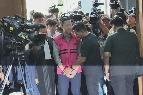 Tom Lembong Tiba di PN Jakpus, Siap Hadapi Sidang Tuntutan
