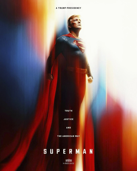 Trump Gambarkan Dirinya sebagai Superman, Netizen Geram