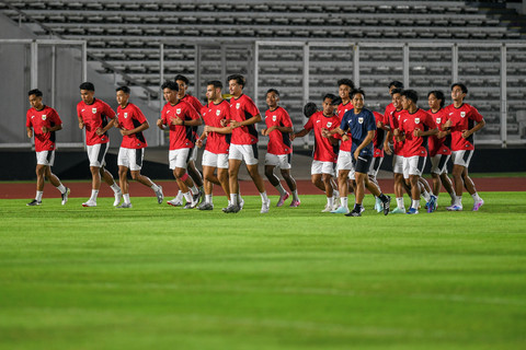 Foto: Persiapan Terakhir Timnas U-23 Jelang Lawan Brunei di Piala AFF
