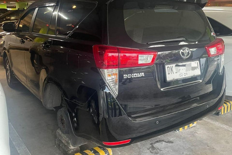 Ban Mobil Hilang saat Parkir di Bandara Ngurah Rai, Diduga Dicuri