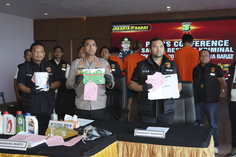 Sindikat Penjualan Oli Palsu di Jakbar Diringkus, Sudah 5 Tahun Beraksi