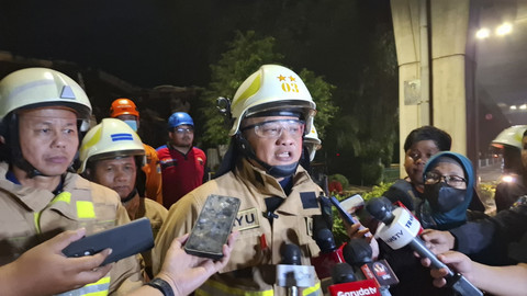 Rawan Roboh, Damkar Imbau Pedagang Tak Masuk Area Taman Puring Pasca Kebakaran