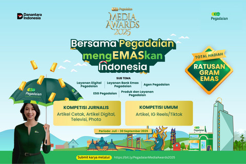 Pegadaian Media Awards Kembali Hadir dengan Total Hadiah Ratusan Gram Emas