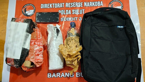 Polisi Gagalkan Penyelundupan Ganja, Seorang Pria Asal Bitung Ikut Diamankan