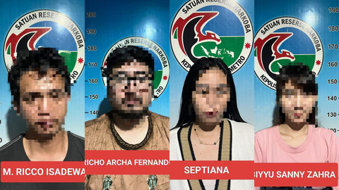 ASN Kota Metro Ditangkap saat Asyik Nyabu dengan 3 Rekannya, Ada Senpi Rakitan