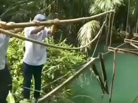 Viral Jembatan Rusak, PUPR Tanggamus Siapkan Jembatan Sementara
