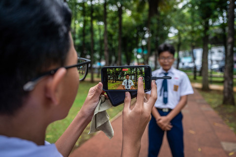 Foto: Melihat Ruang Digital Ramah Anak di Taman Puring Jakarta
