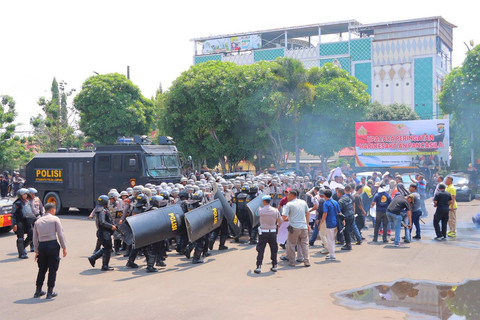 363 Personel Gabungan Ikuti Simulasi Sispamkota di Bandar Lampung