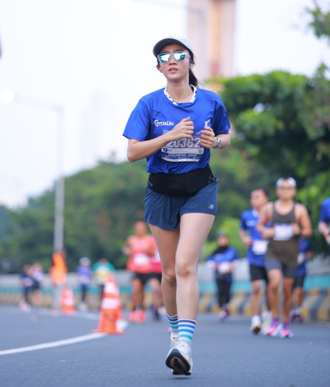 Ketagihan Lari Marathon, Febby Rastanty: Ini tentang Menaklukkan Diri Sendiri
