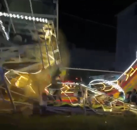 Diduga Kapasitas Berlebih, Wahana Rainbow Slide Roboh dan Lukai 4 Korban
