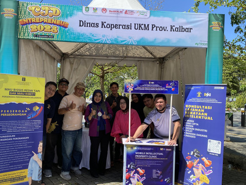 Kemenkum Kalbar Dorong UMKM Naik Kelas Lewat Booth Layanan KI dan AHU CFD 2025