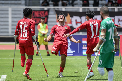 Foto: Timnas Amputasi Kalahkan Suriah di Kualifikasi Piala Dunia