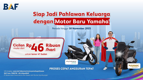 November, N-nya Apa? Nyicil Yamaha NMAX di BAF Cuma Rp 46 Ribuan per Hari!