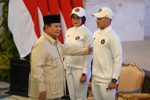 Foto: Prabowo Lepas Kontingen SEA Games 2025 Thailand di Istana Negara