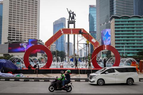 Foto: Jakarta Serba Merah Jelang Imlek 2026