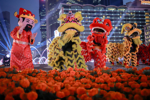 Foto: Jakarta Light Festival Meriahkan Imlek di Bundaran HI