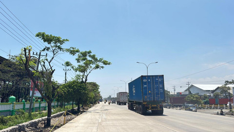 Cek Jalan Kaligawe, Jalur Pantura Semarang-Demak: Sudah Ditinggikan