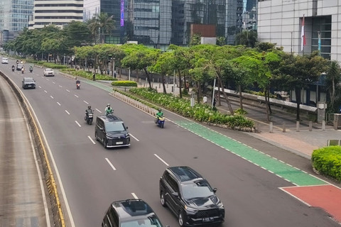 Cuti Lebaran Selesai, Begini Suasana Lalu Lintas Sudirman-Thamrin