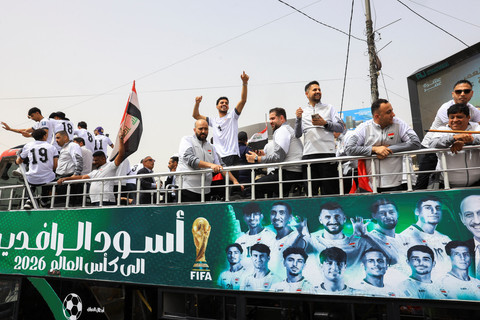 Foto: Euforia Pawai Timnas Irak Lolos Piala Dunia Usai 40 Tahun Penantian