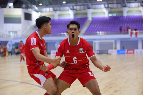Foto: Aksi Timnas Futsal Indonesia Tekuk Australia di Piala AFF