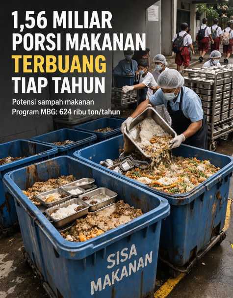 Gambaran Sampah Sisa Makanan MBG