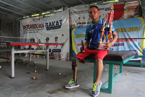 Kisah Sugiarto, Atlet Tenis Meja Difabel Tegar Di-bully hingga Raih Prestasi