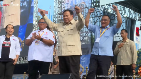 Prabowo Hadiri May Day 2026 di Monas, Didampingi Dasco hingga Kapolri