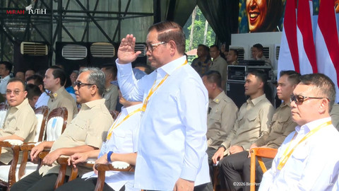 Saat Prabowo Sapa Pramono Anung di May Day 2026: Bowo-nya Sama, Partai Lain