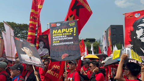 Rekayasa Lalu Lintas Imbas Demo May Day 2026 di Depan DPR