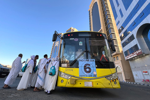 Foto: Bus Selawat Layani Jemaah Haji Indonesia di Makkah