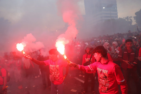 Ada Penyusup Hendak Buat Demo Buruh di DPR Ricuh