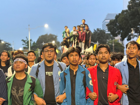 Massa Aksi BEM SI di Patung Kuda Bubarkan Diri