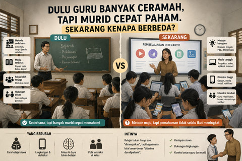 Dulu Guru Banyak Ceramah, tapi Murid Cepat Paham: Sekarang Kenapa Berbeda?