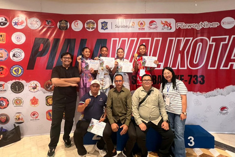 Siswa Sekolah Rakyat Manado Raih Medali Kejuaraan Wushu Piala Wali Kota Surabaya