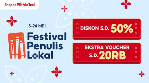 Dukung Hak Cipta Karya, Shopee Hadirkan Promo Festival Penulis Lokal 2026
