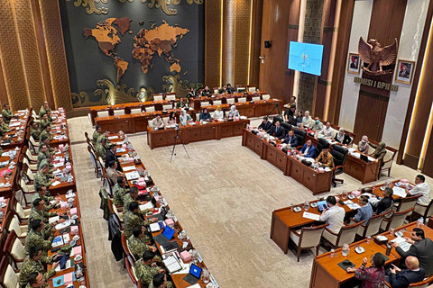 Komisi I Rapat Tertutup dengan Menhan-Panglima Bahas Rencana