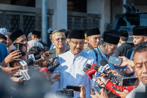 Laksanakan Salat Idul Adha di Istiqlal, Gus Ipul Ingatkan Masyarakat Bertabayyun