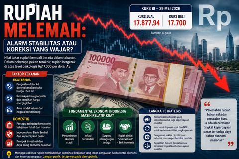 Rupiah Melemah: Alarm Stabilitas atau Koreksi yang Wajar?