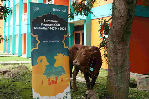 Telkomsel Salurkan 590 Hewan Kurban untuk 40 Ribu Keluarga di Idul Adha 2026