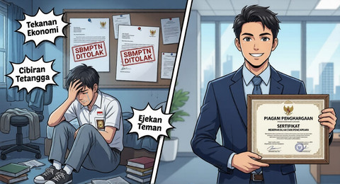 Di Balik Kamar yang Dikira Rebahan: Wajah Sunyi Pejuang Gap Year Indonesia