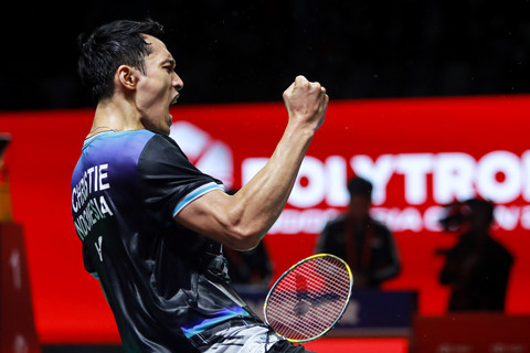 Foto: Jonatan Christie Lolos ke Semifinal Indonesia Open 2026