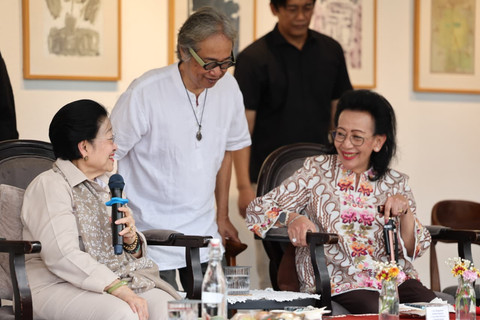 125 Tahun Bung Karno, Megawati Buka Pameran Seni Rupa, Dampingi GKR Hemas