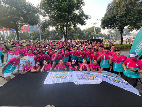 Potret Keseruan Fun Run teman kumparan Running Club Edisi Wo