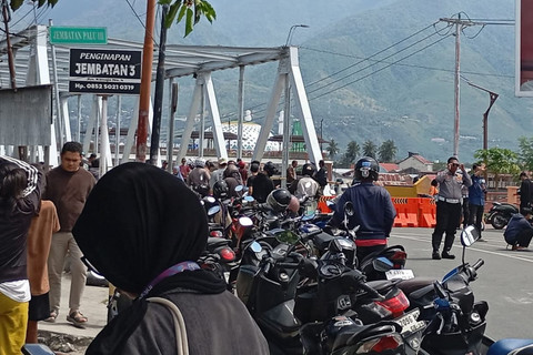 Jembatan Palu III Retak Akibat Gempa 6,7 Magnitudo 