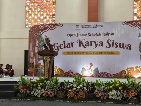 Open House Sekolah Rakyat, Bupati Kediri Motivasi Para Siswa