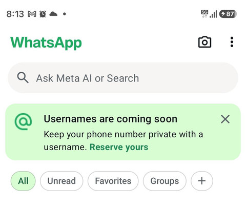 Polling: Ada Fitur 'Username' di Whatsapp, Kamu Tertarik Coba?
