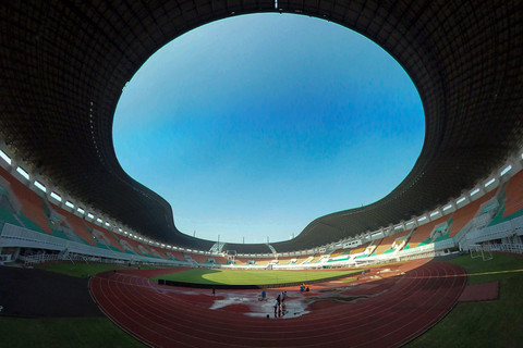 Foto: Stadion Pakansari Bersolek Jelang Piala AFF 2026